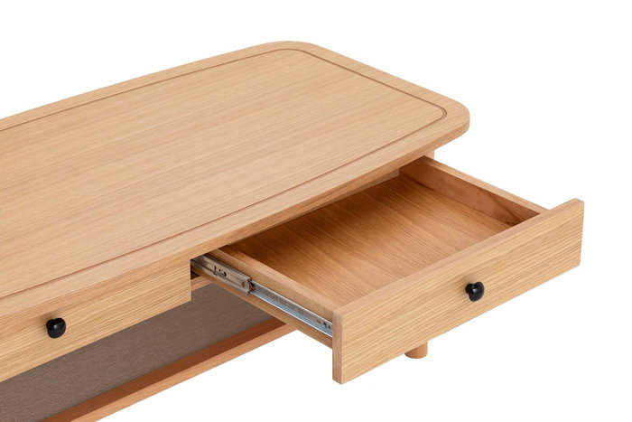 Hanah Home Mesa de Centro Daisy en Colores Naturales y Madera Hanah Home Mesa de Centro Daisy en Colores Naturales y Madera